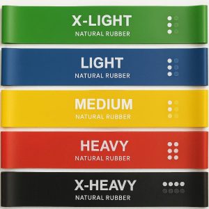 Natural Rubber Resistance Bands Set 5 Levels